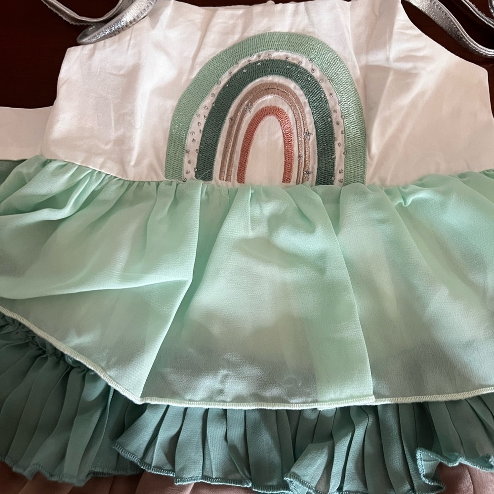 Evie’s Closet Little Girl’s Rainbow Tunic Set 18 Months Great for Beach Pics